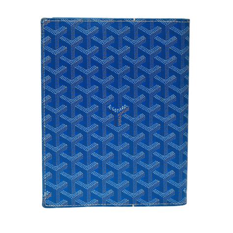 Goyard Gorgeous Agenda Cover Castiglione In Blue Ine Canvas